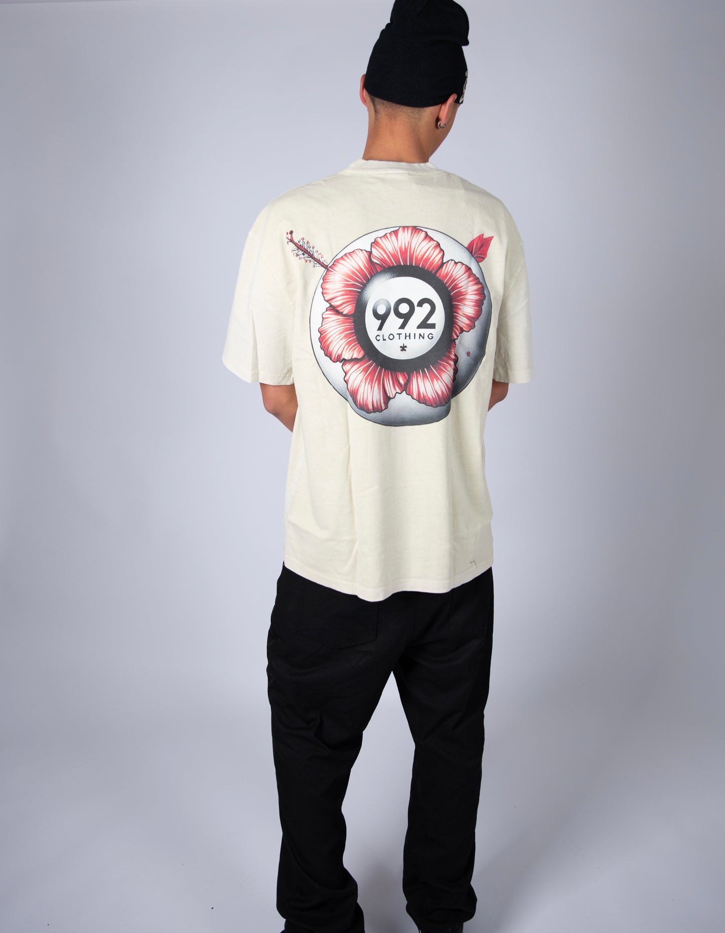 992 8-ball graphic oversized tee
