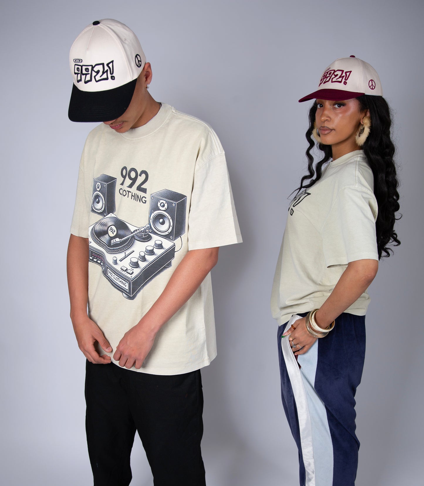 992 speakers graphic oversized tee