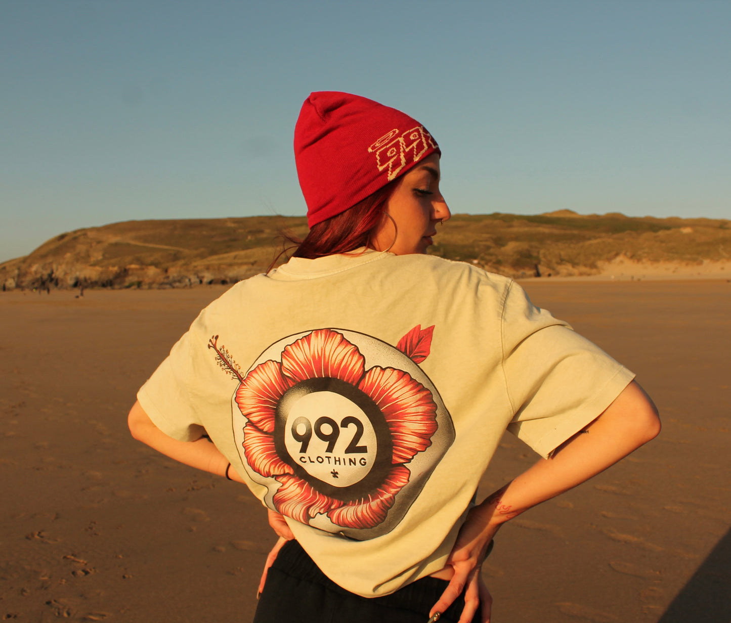 992 8-ball graphic oversized tee