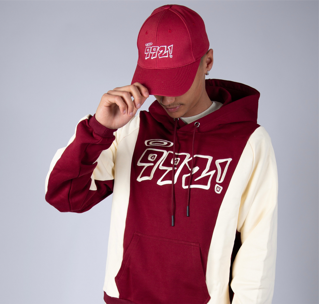 992 Burgundy embroidered cap
