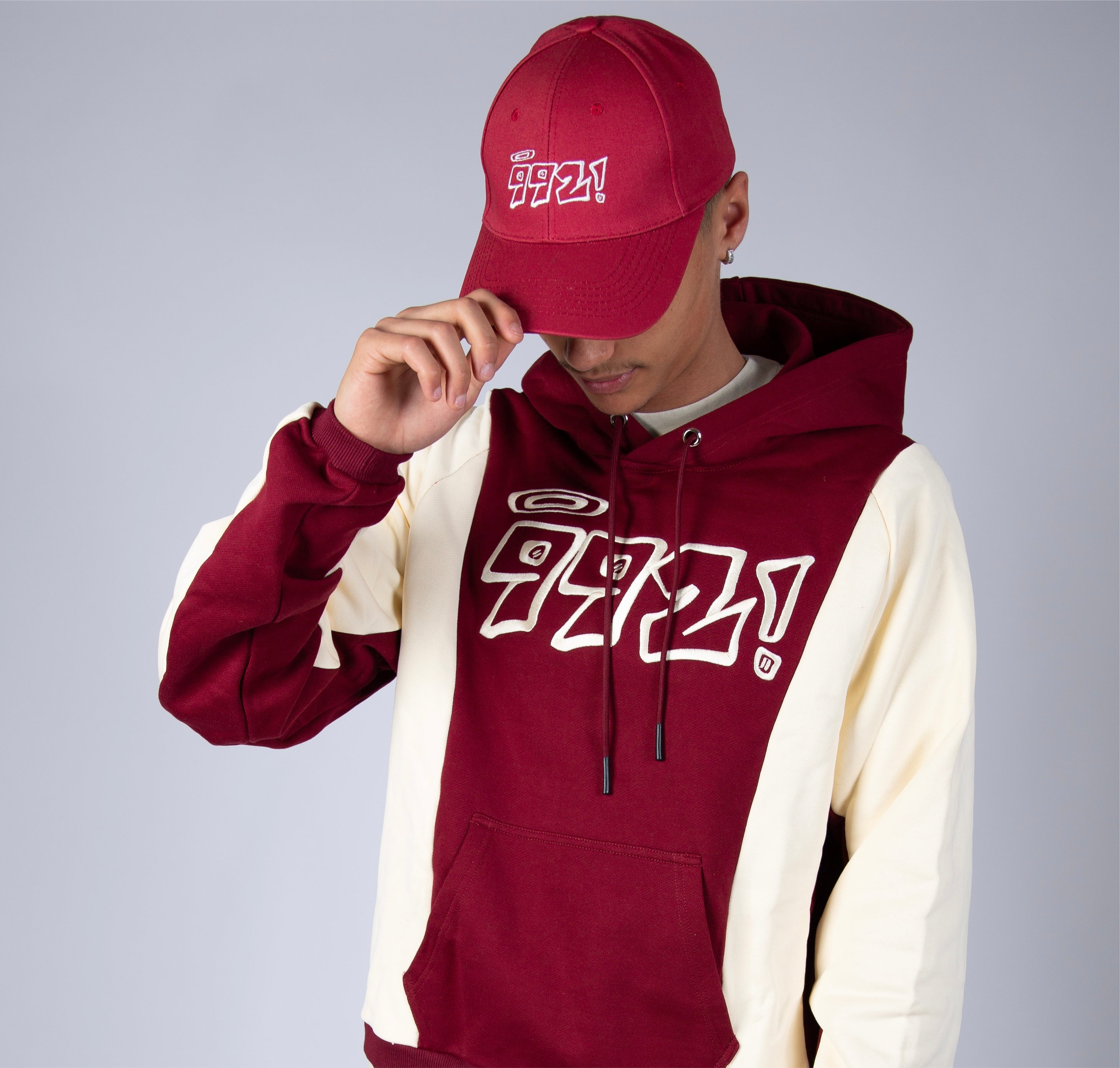 992 Burgundy embroidered cap