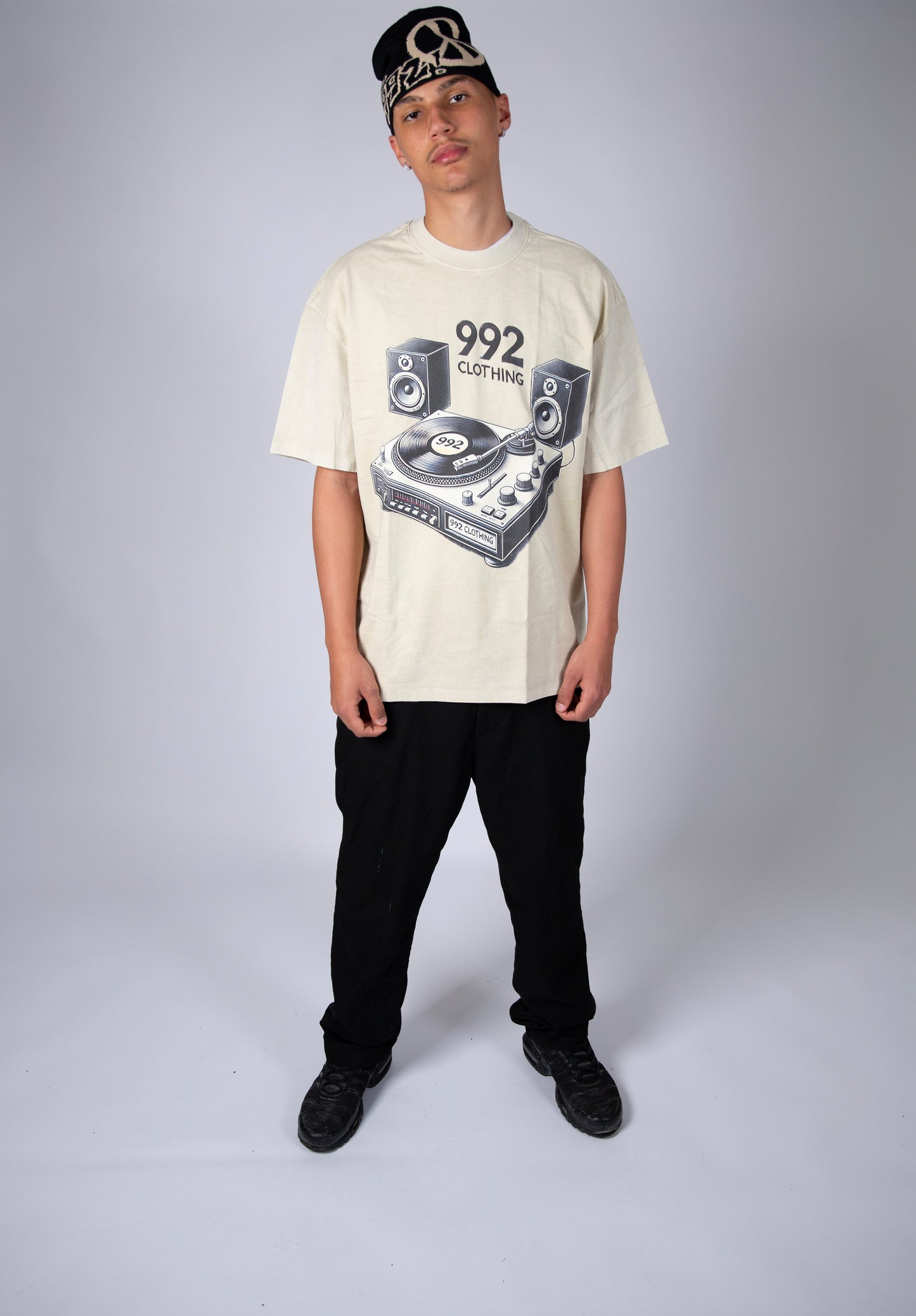 992 speakers graphic oversized tee