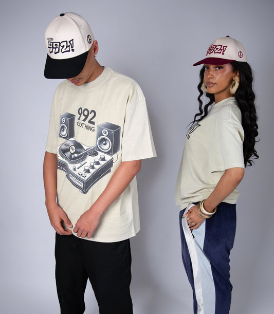 992 speakers graphic oversized tee